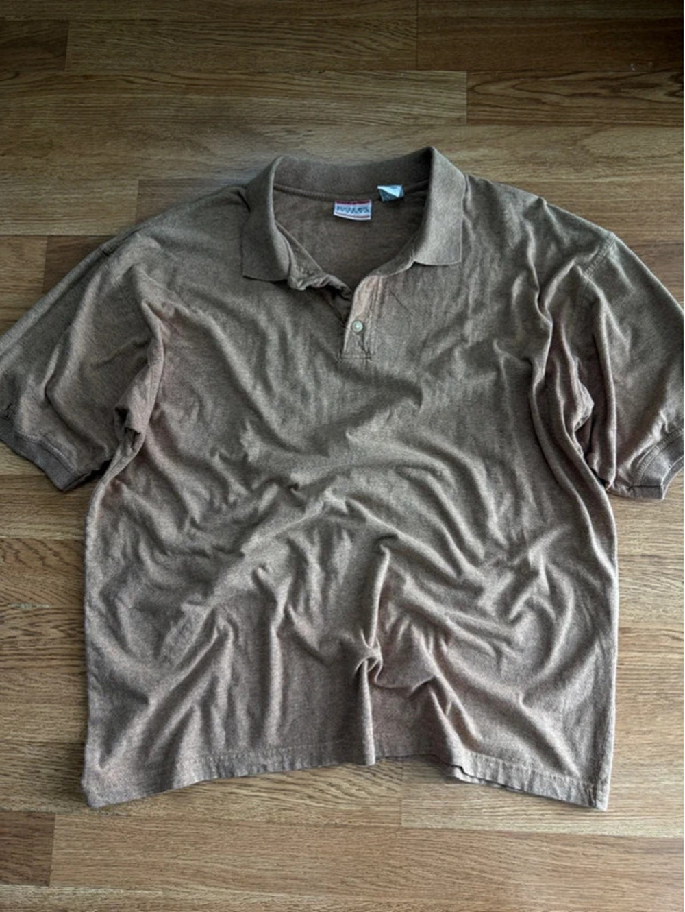 Vintage bugle boy tan y2k polo shirt